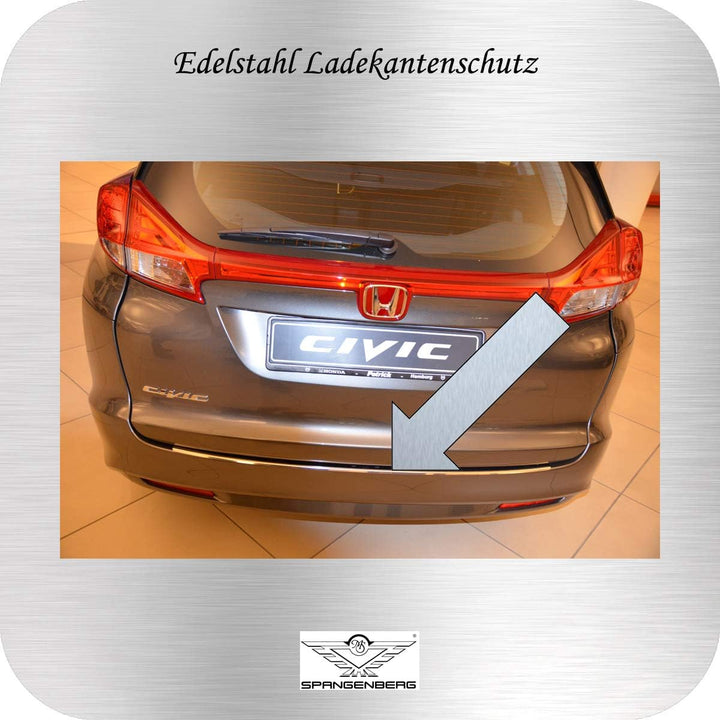 Spangenberg Edelstahl Ladekantenschutz passend für Honda Civic IX Tourer Kombi ab Baujahr 01.2014- A
