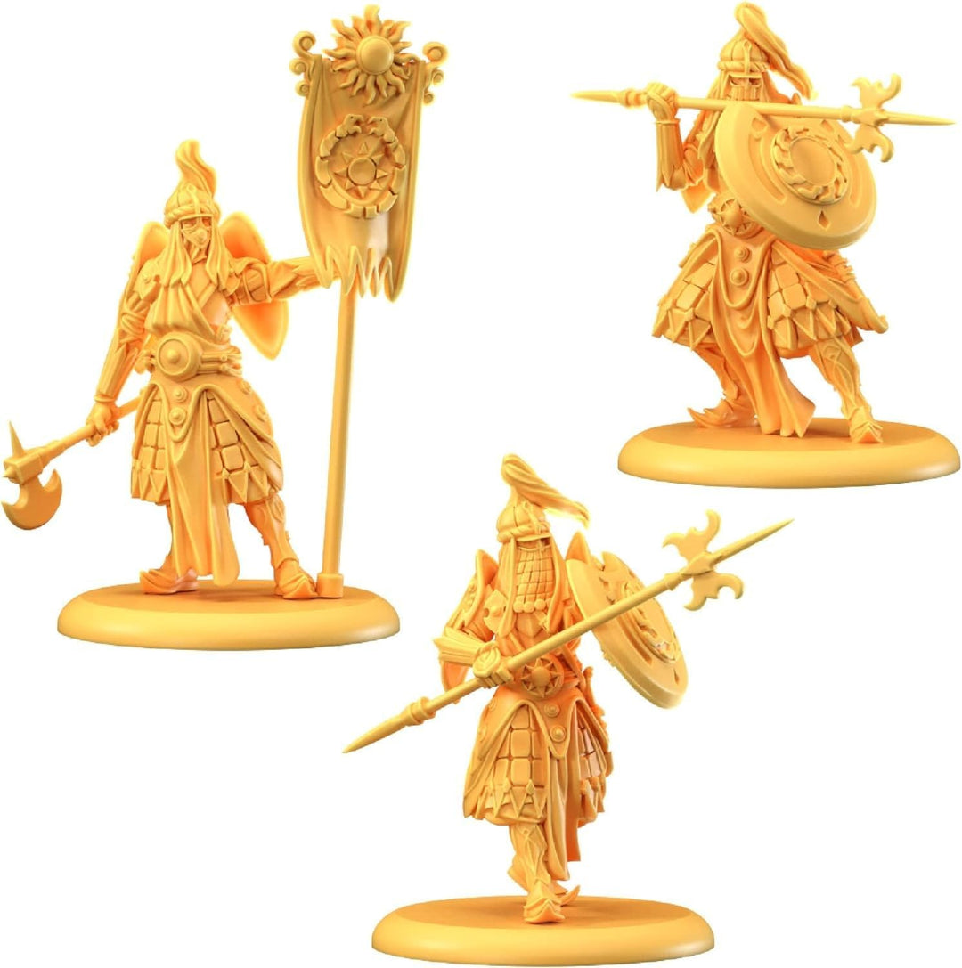 A Song of Ice and Fire Tisch-Miniaturen-Spiel Sunspear Royal Guard Unit Box,Strategiespiel für Jugen