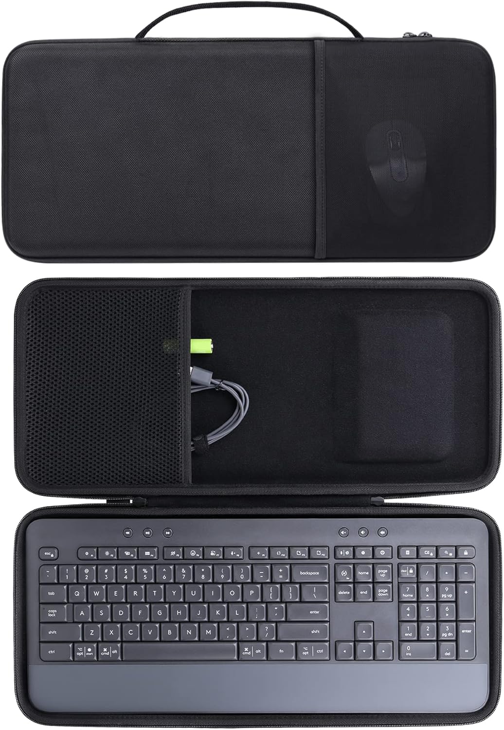 co2CREA Hülle für Logitech Signature K650 Comfort Kabellose Tastatur und Maus - Schutzhülle Case Tas