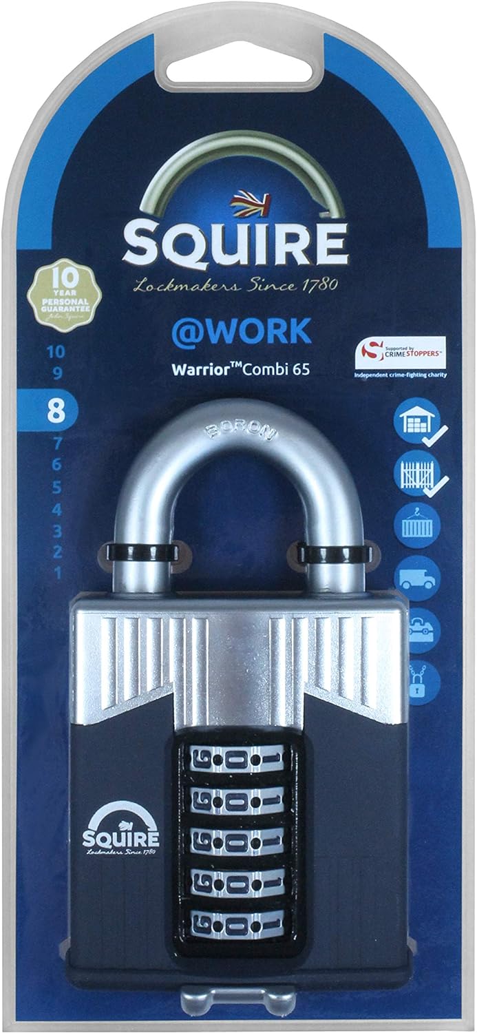 SQUIRE Warrior Combi 65 Hochsicheres Vorhangschloss, blau, einheitsgrösse einheitsgrösse Blau, einhe
