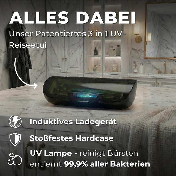 Elektrische Schallzahnbürste 55000 VPM, risikofrei 100 Tage testen | Tristan Auron Business Class Do