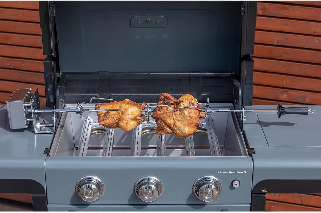 Campingaz Rotisserie Kit für Hähnchen oder andere Geflügelarten, Universal Drehspiess für Campingaz