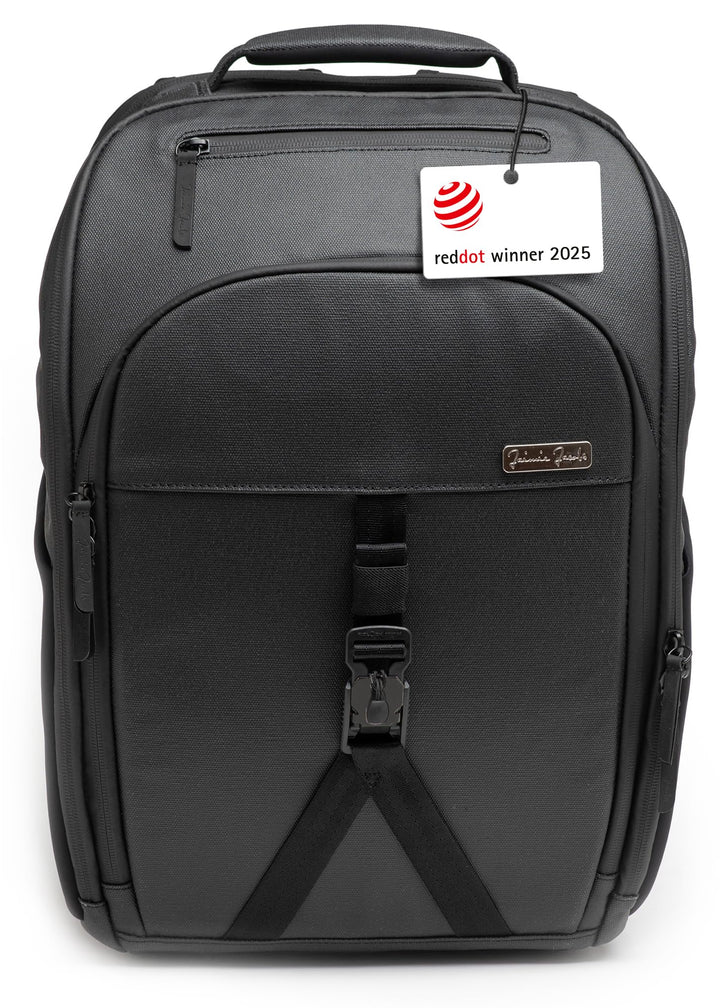 Jaimie Jacobs Smarter Daypack Business Rucksack mit Laptoptasche bis zu 16,1 Zoll Kofferfunktion erw