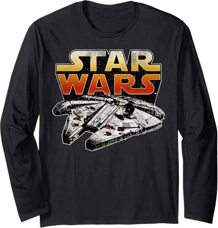 Star Wars Lone Falcon Logo Langarmshirt