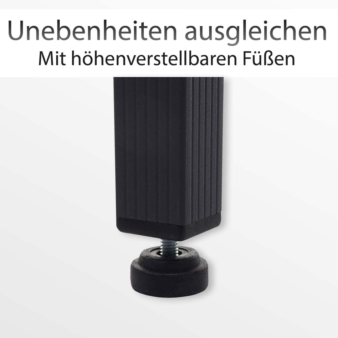 Mendler Verkleidung für Klimaanlage/Wärmepumpe HWC-K58, Abdeckung Schutzgitter Pflanzenregal, Metall