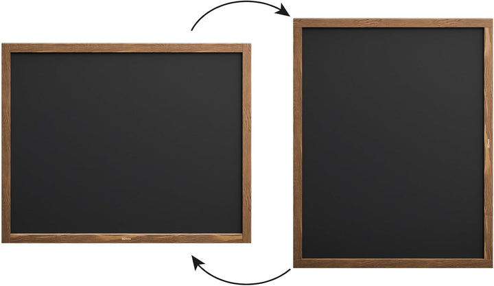 ALLboards Kreidetafel mit lackiertem Holzrahmen 100x80cm, Schwarz, Schreibtafel, Kreide 100x80cm Sch