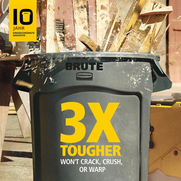 Rubbermaid Commercial Products FG262000GRAY Brute Container 75,7 L Container, Plastik, Grau, 49,5 x