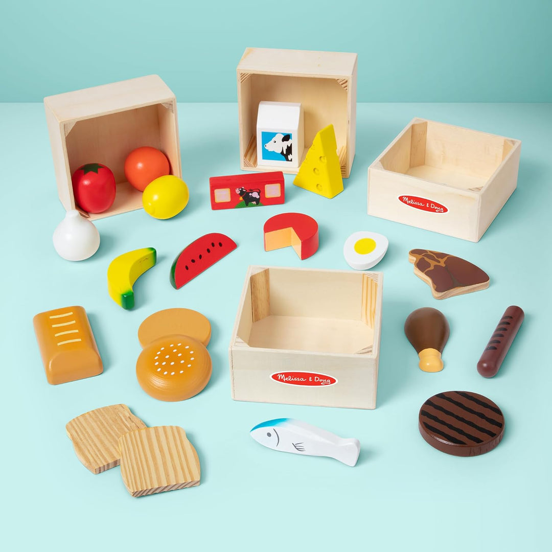 Melissa and Doug Holz Lebensmittel Kinderküche Zubehör Holz | Spielküche Zubehör Holz & Kaufladen Zu