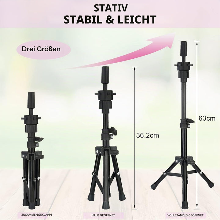 Neverland Beauty &amp; Health 23"(58cm) Perückenkopf,Perücke kopf mit Perückenständer,Perücke machen Man