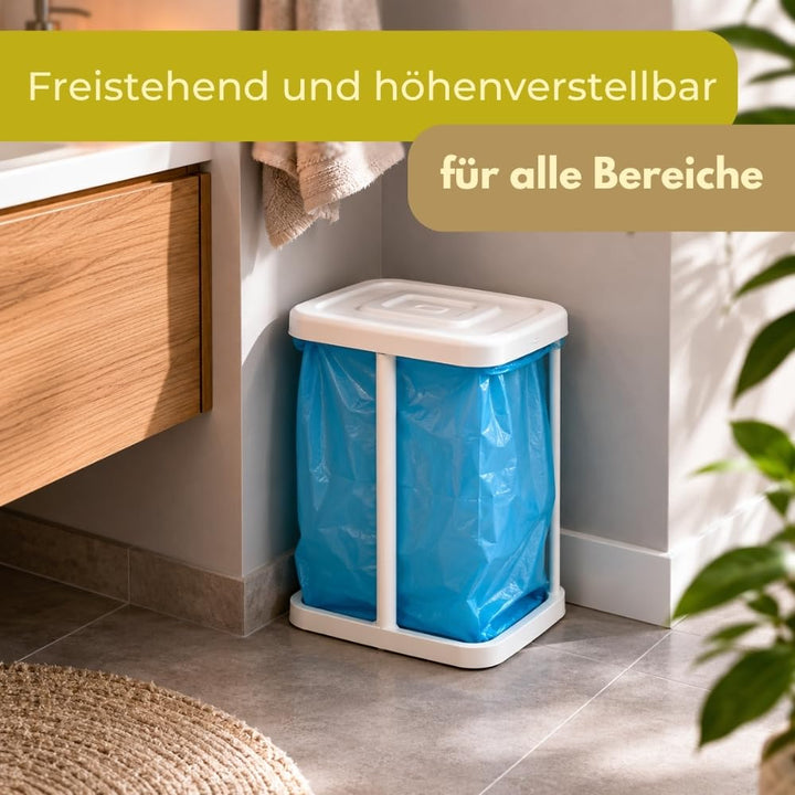 GarPet Müllsack Ständer Müllbeutel Mülleimer Gelber Sack Halter Höhenverstellbar Mülltonne Müllsacks