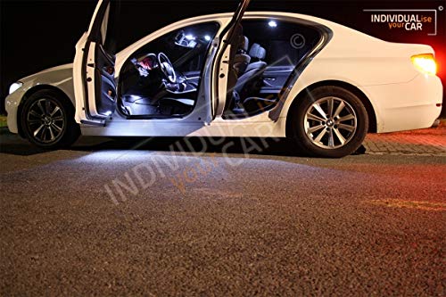INDIVIDUALise your CAR Innenraumbeleuchtung SET für 5er F10 Limousine (Mit Panoramadach, Cool-White)