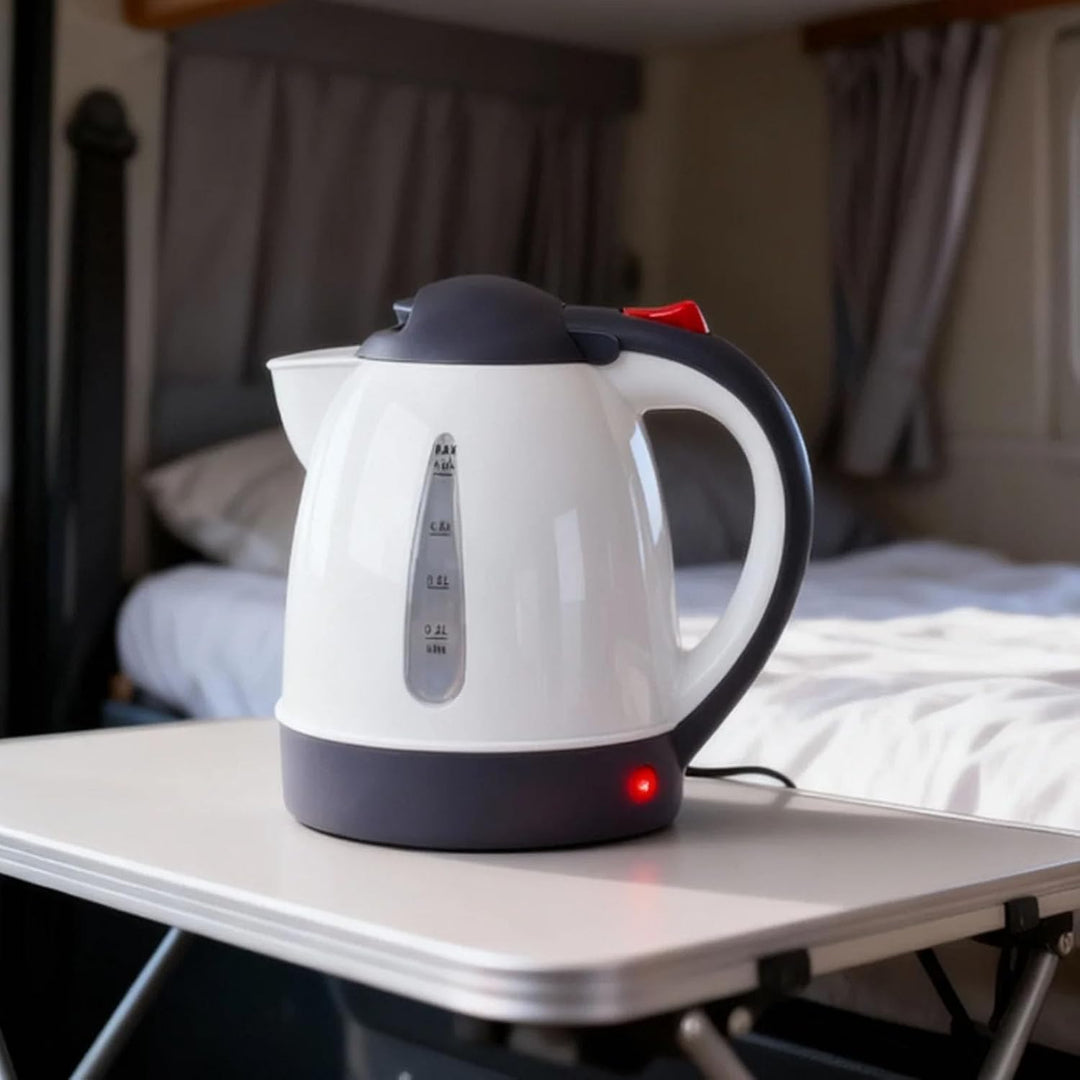 Auto Wasserkocher 1L Tragbare Reisekocher für Auto Reisen Camping mit automatischer Abschaltung (12V