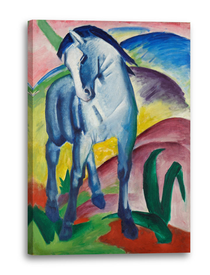 Printed Paintings Leinwand (60x80cm): Franz Marc - Blaues Pferd (1911) 60x80 cm, 60x80 cm