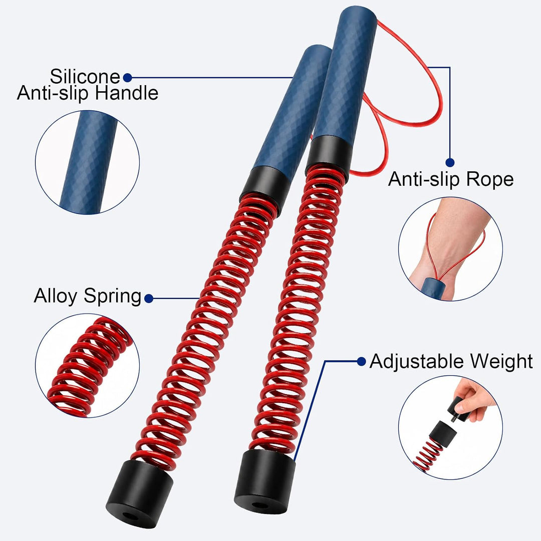 2 Ropeless Battle Ropes mit verstellbaren Gewichten für Ganzkörpertraining