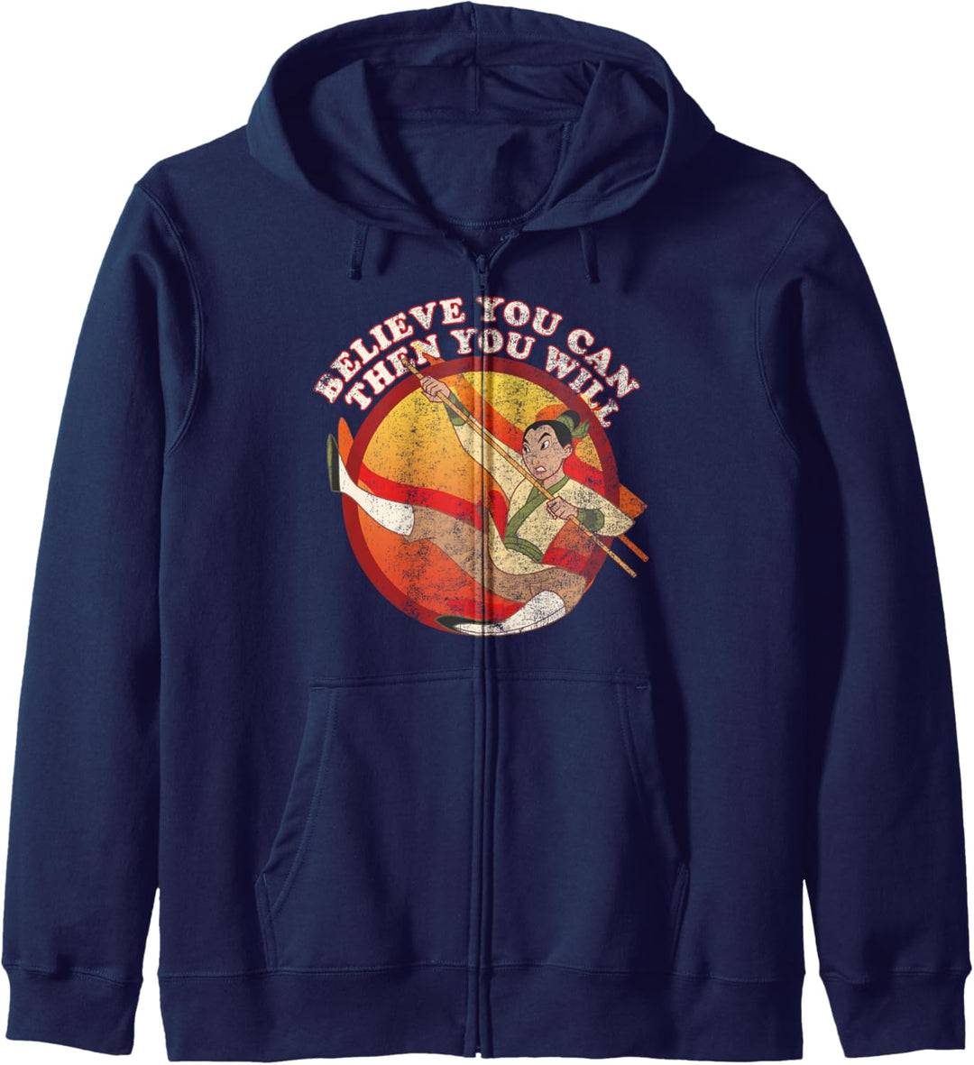 Disney Mulan Believe You Can Vintage Kapuzenjacke