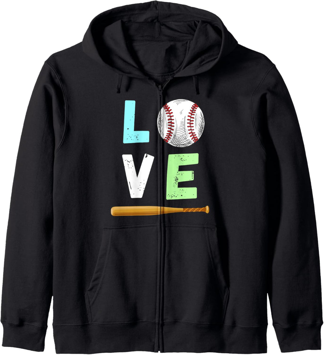 Liebe Baseball Grafik Nettes Baseball Kapuzenjacke