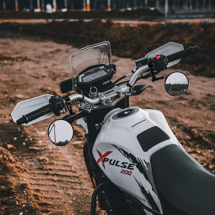 evermotor Lenkerendenspiegel, E-geprüft, 360°Drehbar Motorrad Spiegel | CNC-gefrästem Aluminium, 7/8