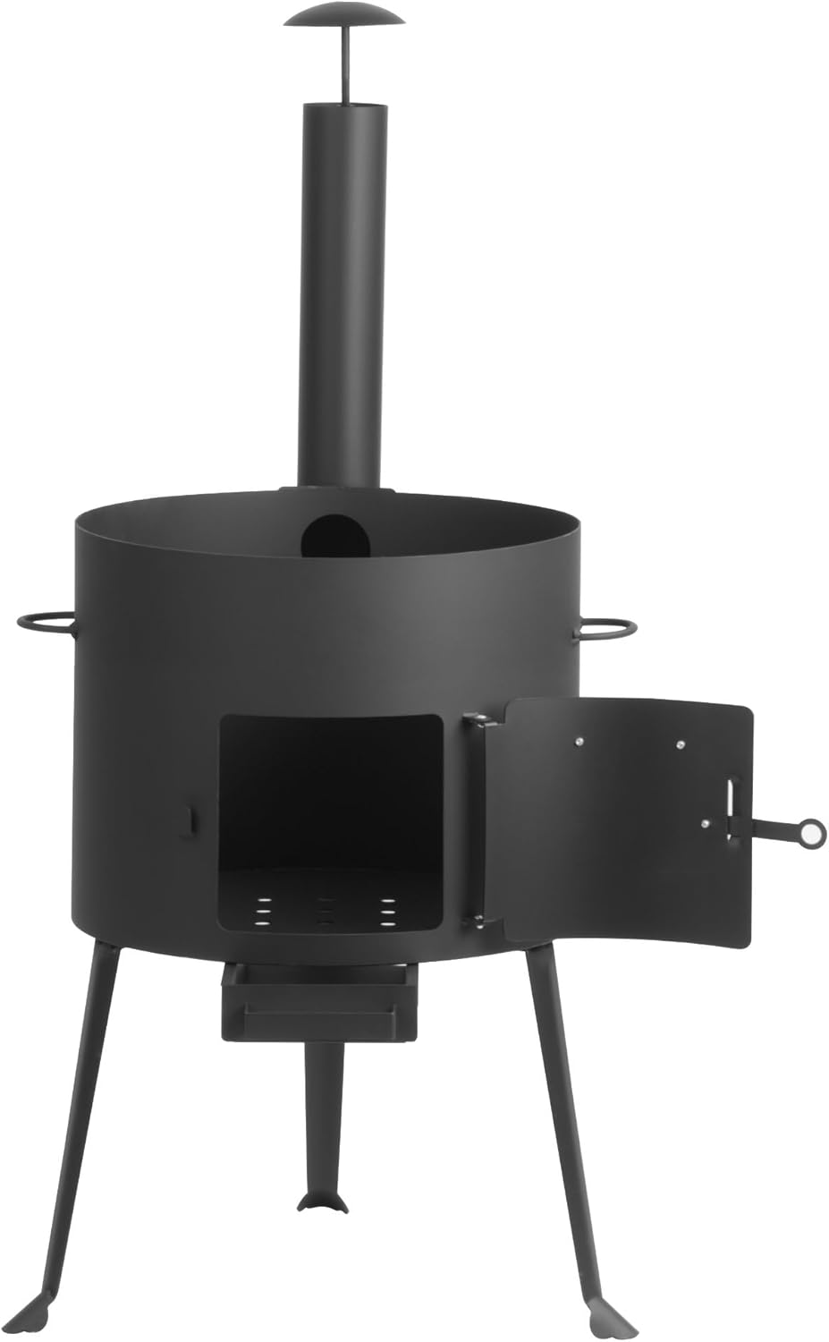 BBQ-Toro Kazan Ofen Ø 39,5 cm | Gulaschkessel mit Schaumlöffel und Schürhaken | Outdoor Ofen mit Roh