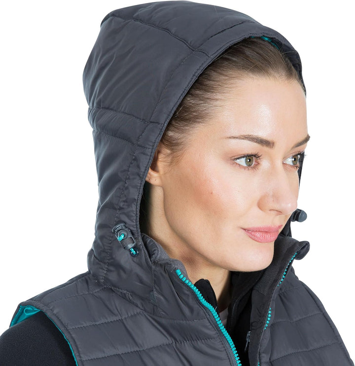 Trespass Damen Aretha Warme Gepolsterte Jacke Mit Abnehmbarer Kapuze (1er Pack) XXS Carbon, XXS Carb