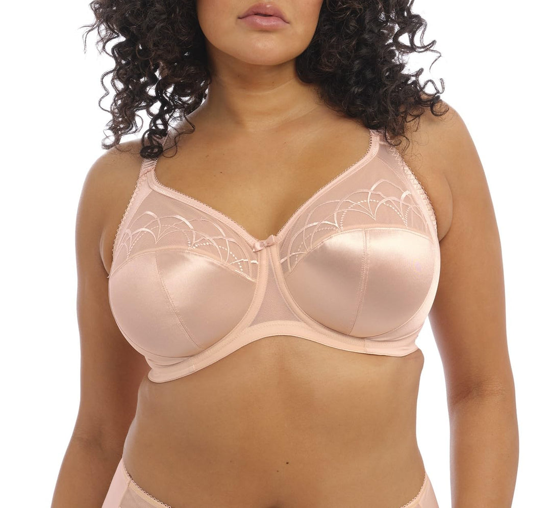 ELOMI Damen Cate Underwire Banded Full Cup Bra BH, Durchsichtig (34) 34HH Latte, (34) 34HH Latte