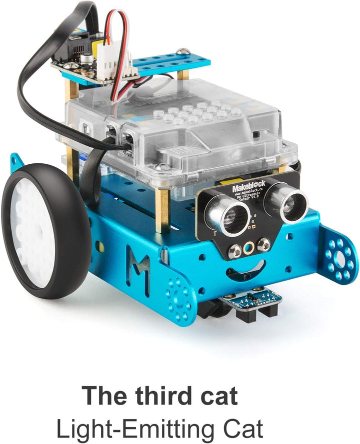 Makeblock mBot Zusatzpaket, Add-on Pack Servo Pack, Roboter 3-in-1 Erweiterungsset, 3 Katzen 3 Forme