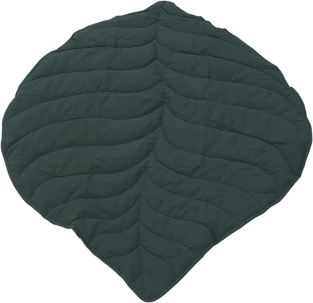 Baby-Baumwollspielmatte Kinderzimmerteppich Krabbelunterlage Blatttyp Bodenkissen Teppich Baby-Aktiv