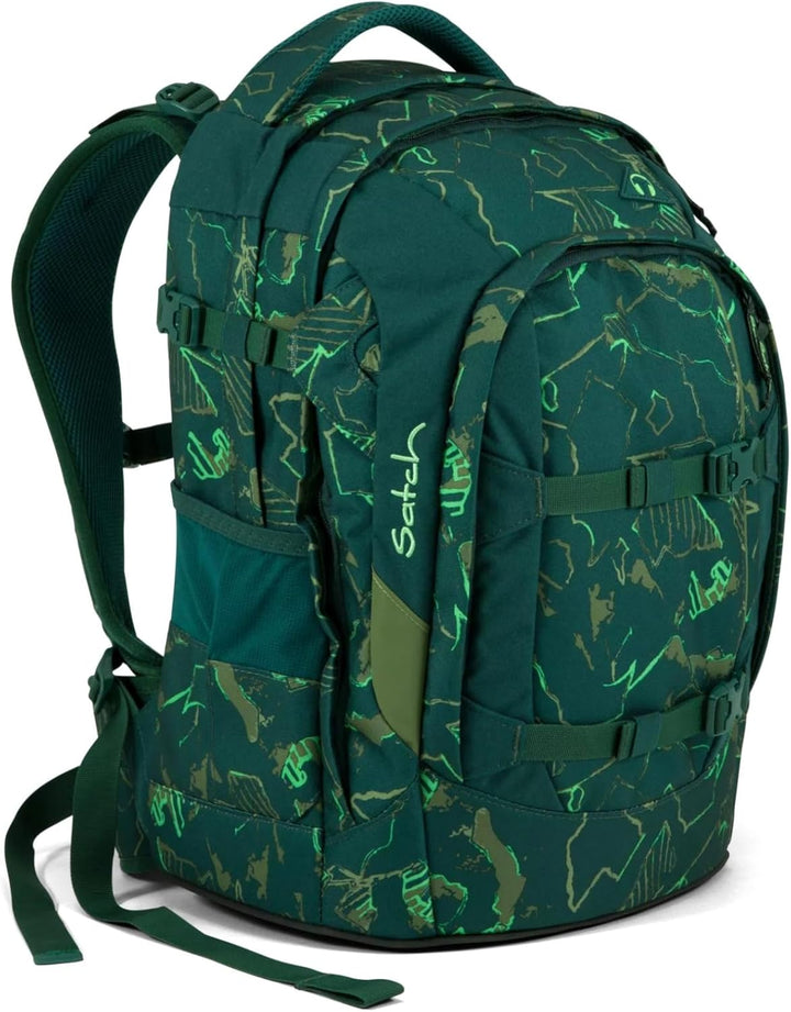 Satch Pack ab 5. Klasse ergonomisch 30L Stauraum standfest Organisationstalent 45 cm Green Compass,