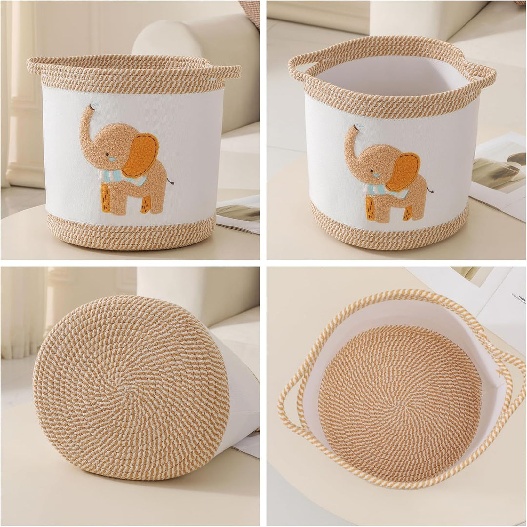 Baby Spielzeugkorb Decke Körbe Wäschekorb Niedliche Kinderzimmer Organisation Behälter mit Griff, ge