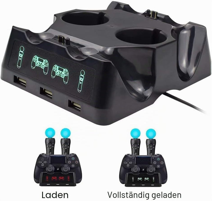 Ladegerät Dock Controller Ladegerät Ladegerät für Ps4 Move für Ps4/ps4 Move/ps4 Vr Controller Vier L