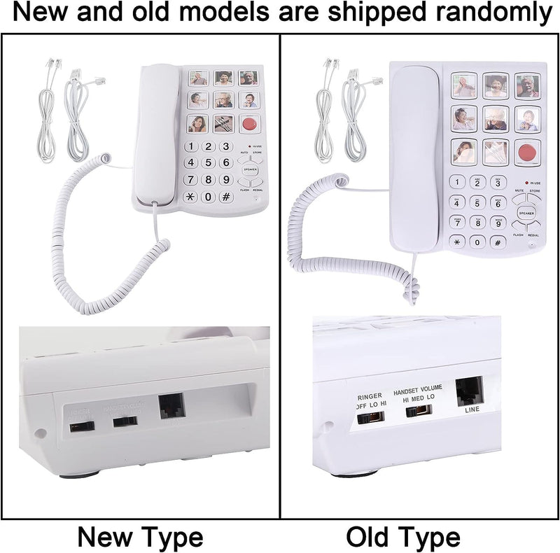Festnetztelefon mit grosser Bildtaste für ältere Menschen mit Demenz, LD-858HF Festnetztelefon mit g