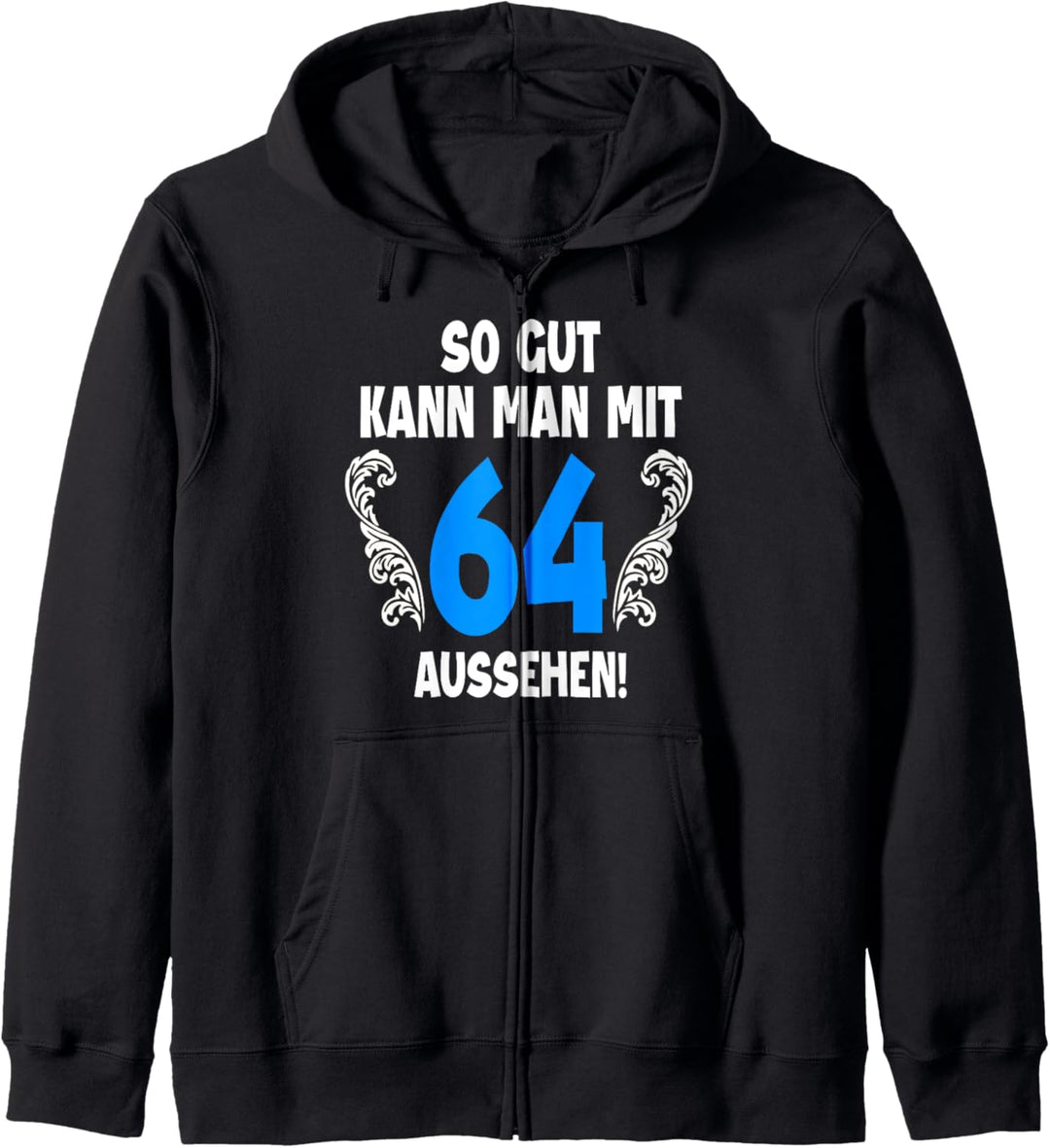 64 Jahre Tshirt Männer Jahrgang 1958 Geboren 64. Geburtstag Kapuzenjacke