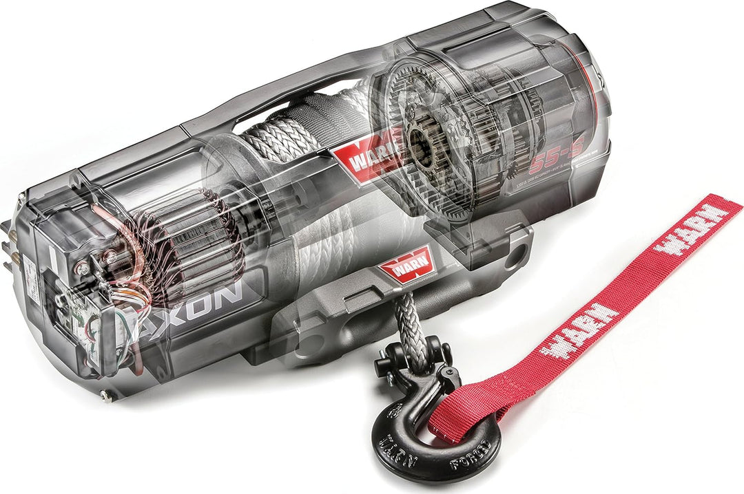 WARN, 101130 AXON 35-S Powersports-Seilwinde mit Spydura-Synthetikseil: Durchmesser: 4,8mm, Länge: 1