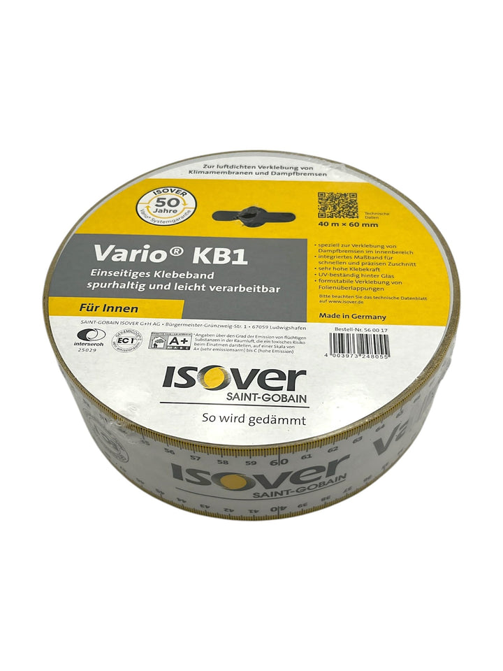Isover Vario Klebeband KB1 mit integriertem Massband 40 m NEU (0,53 €/m) 60 mm breit - 40 m Rolle