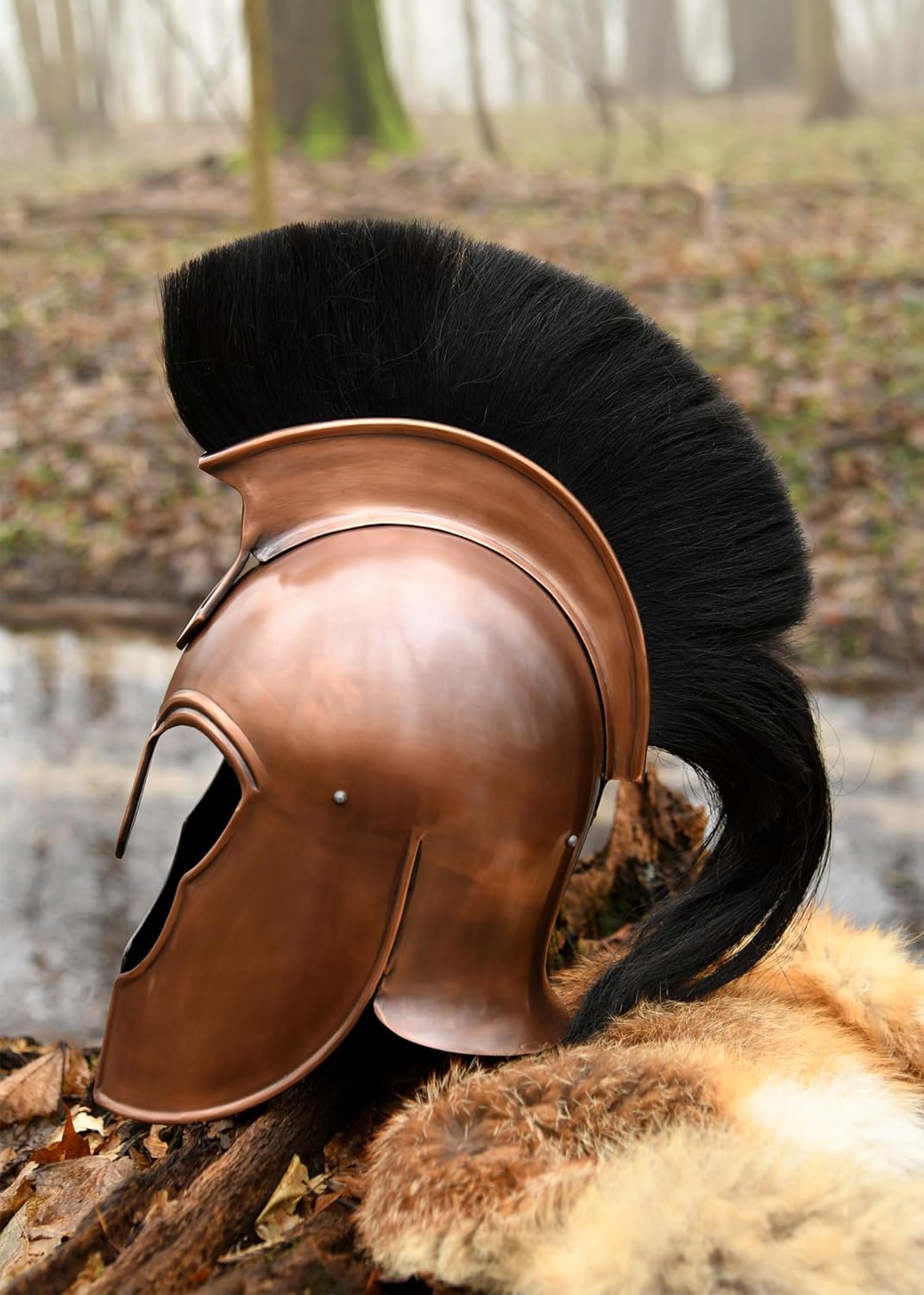 Griechischer Helm aus Troja mit Helmbusch - Antike - Griechenö
