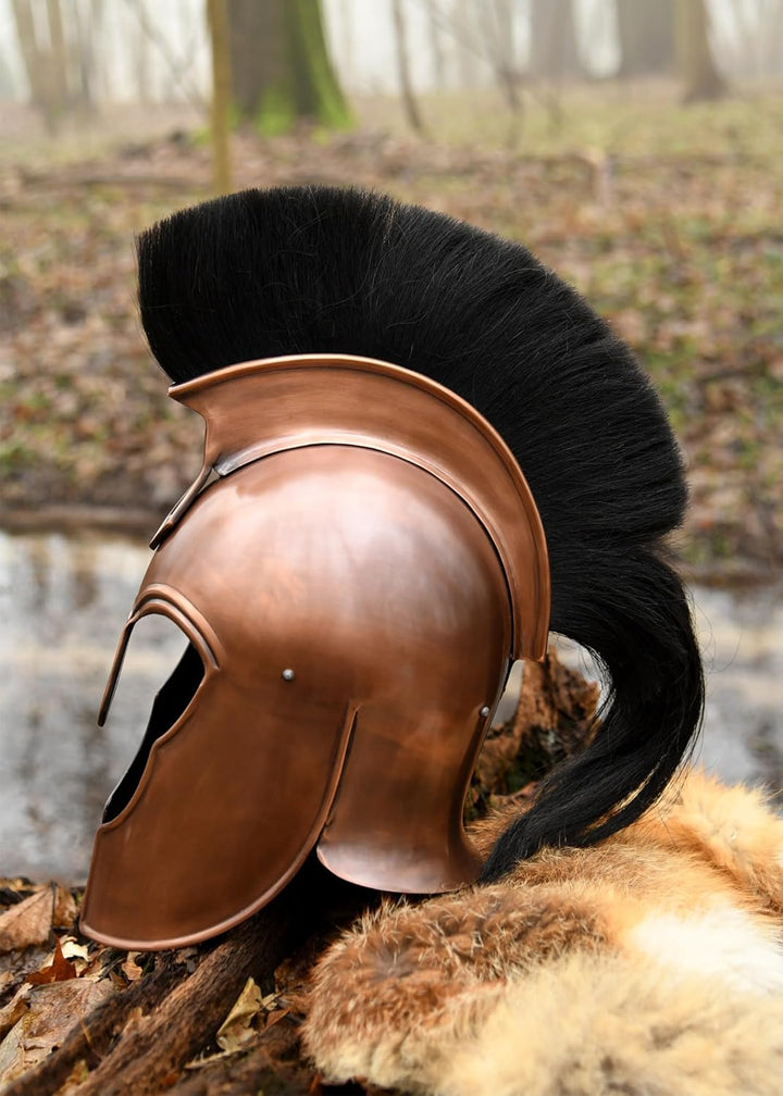 Griechischer Helm aus Troja mit Helmbusch - Antike - Griechenö