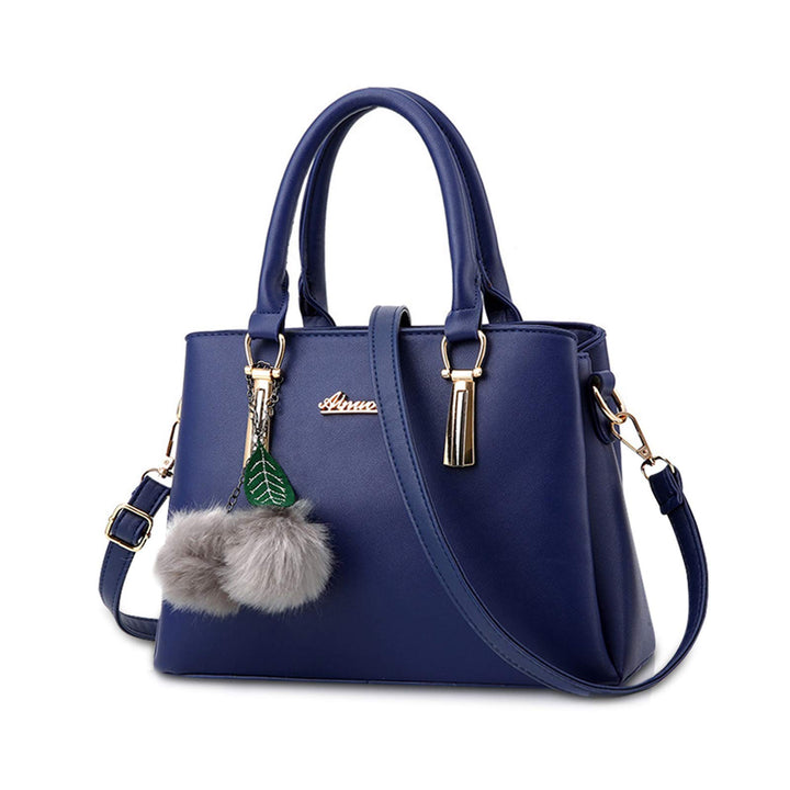 Nicole&Doris Neue PU-Leder beiläufige Art und Weise Handtasche Schultertasche Messenger Bag Navy Bla
