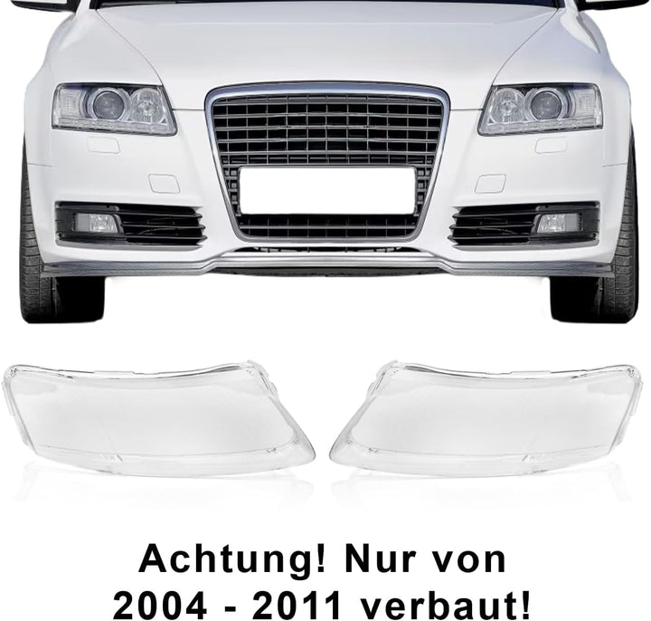 LST Scheinwerferglas (2er Set) Streuscheibe Hauptscheinwerfer Linsenscheibe Frontlicht Abdeckung Gla