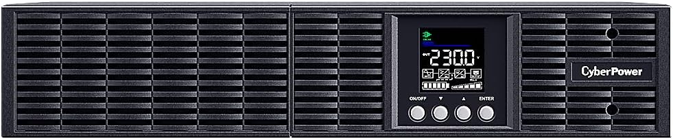 CyberPower OLS1000ERT2UA-B Doppelwandler Online USV 1000VA/900W, Tower/Rack 2U schwarz, Reine Sinusw