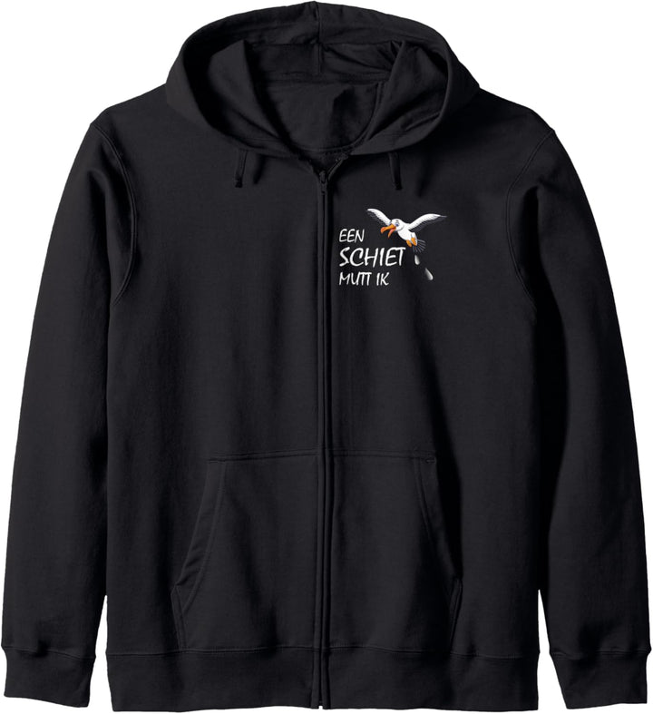 Möwe, moin, een Schiet mutt ik, plattdeutsch norddeutsch Kapuzenjacke