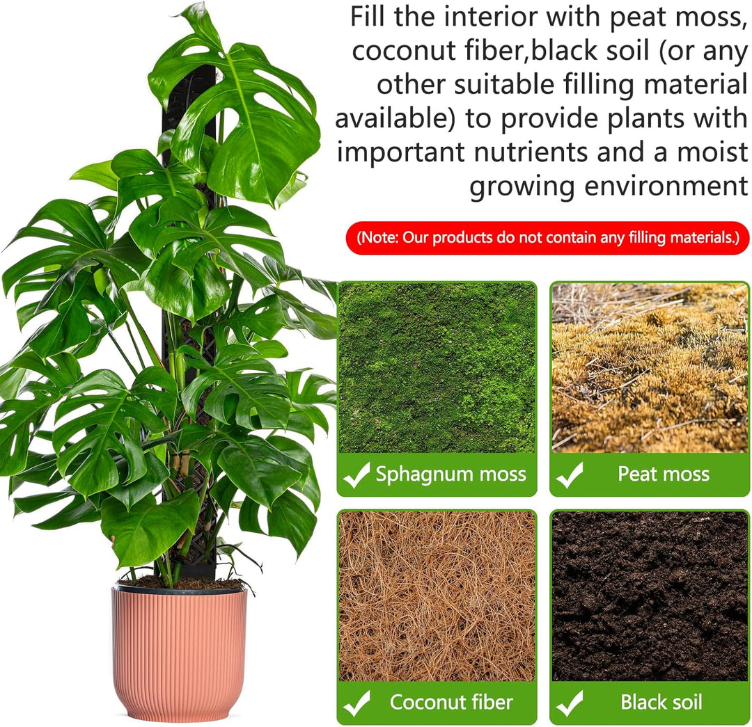 Moss Rod Plant Stake,Moss Rod for Monstera Trellis Indoor Plants Trellis Monstera Plant Stake Trelli