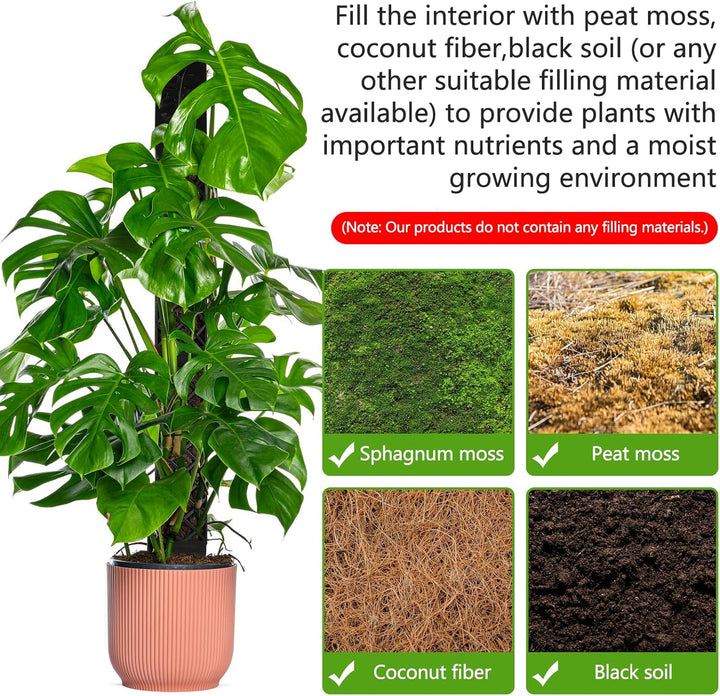 Moss Rod Plant Stake,Moss Rod for Monstera Trellis Indoor Plants Trellis Monstera Plant Stake Trelli