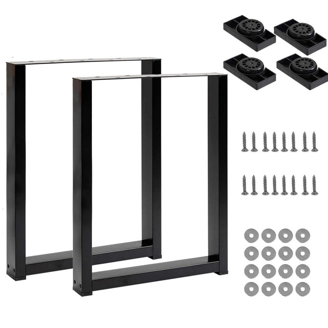 Thanaddo 2 Stück Tischbein Metall Möbelfüsse für Sitzbank, Industrial Tischgestell Tischkufen, Tisch