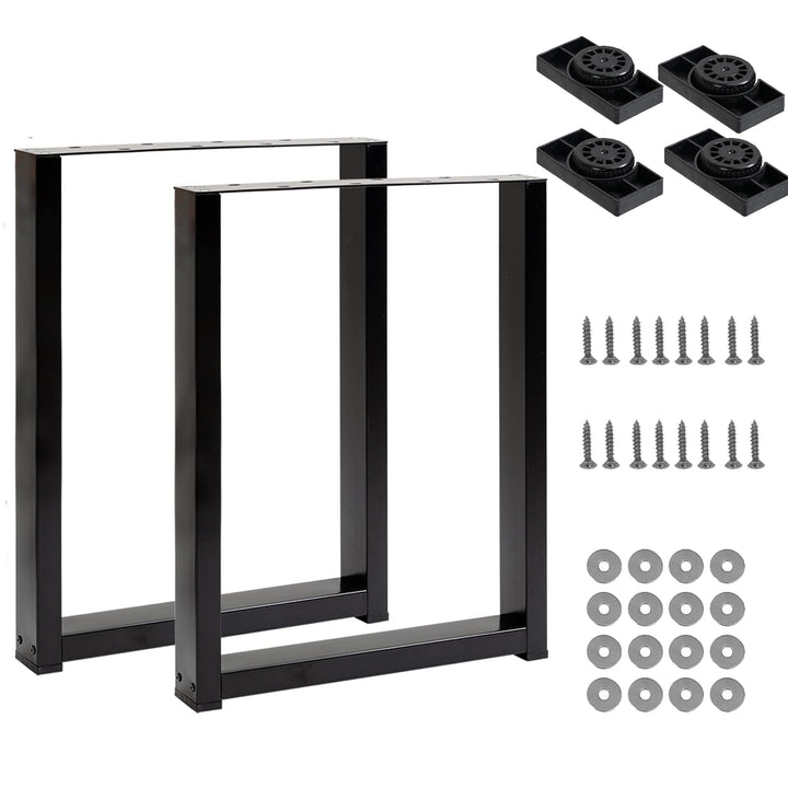 Thanaddo 2 Stück Tischbein Metall Möbelfüsse für Sitzbank, Industrial Tischgestell Tischkufen, Tisch