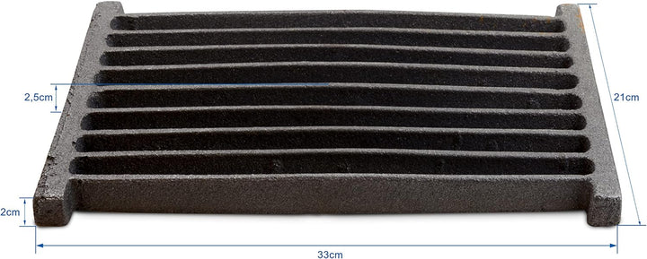 Feuerrost - Kohlerost - Ascherost - Kaminrost 33 x 21 cm, das Original aus massivem Gusseisen von Ih