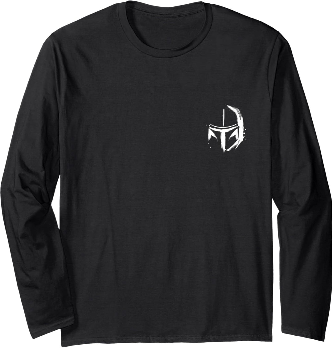 Star Wars The Mandalorian Mando Din Djarin Helmet Langarmshirt
