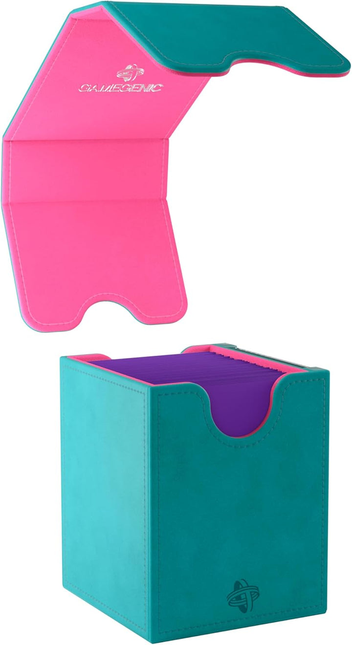 Gamegenic, Squire PLUS 100+ XL - EXCLUSIVE LINE Teal/Pink, bis zu 100 doppelt gesleevte Karten, Farb