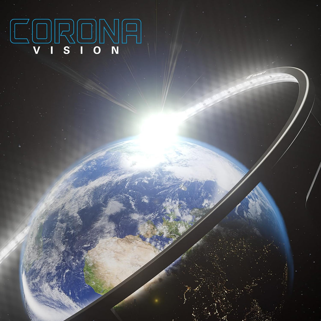 Target Darts Corona Vision Dartboard Lighting System, Schwarzer Rahmen | Weisse LED Dartscheibe Surr