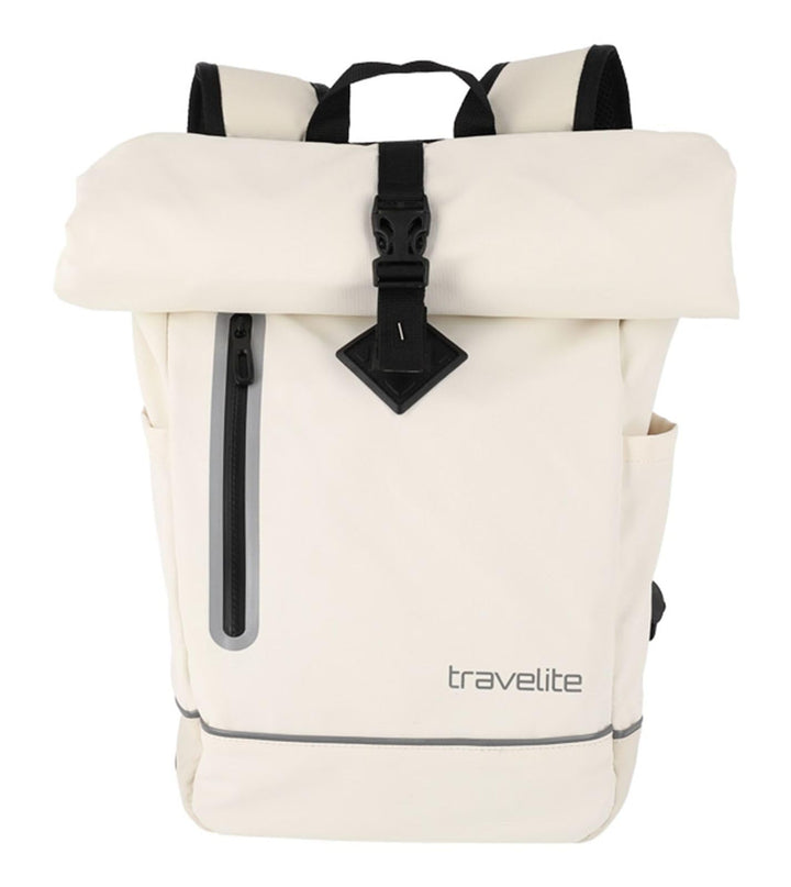 Travelite Unisex Basics Roll-up Rucksack Casual (1er Pack), Beige