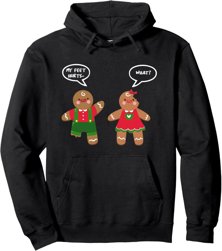 Lustige rohe Weihnachten Humor Lebkuchen Puns Weihnachts Pullover Hoodie