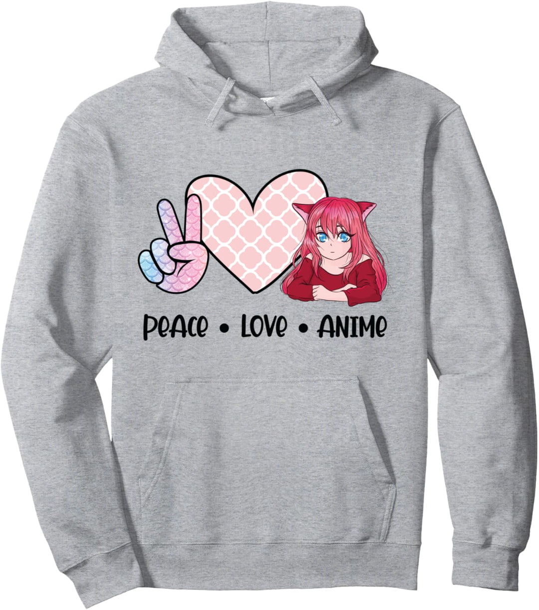 Friedensliebe Anime Anime-Fan Pullover Hoodie
